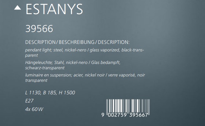 Люстра ESTANYS (39566), EGLO - Зображення 1879235-abb69.jpg