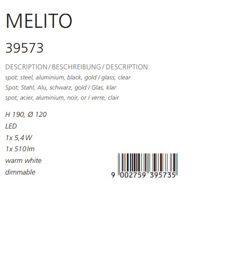 Спот MELITO LED (39573), EGLO - Зображення 1879245-03db9.jpg