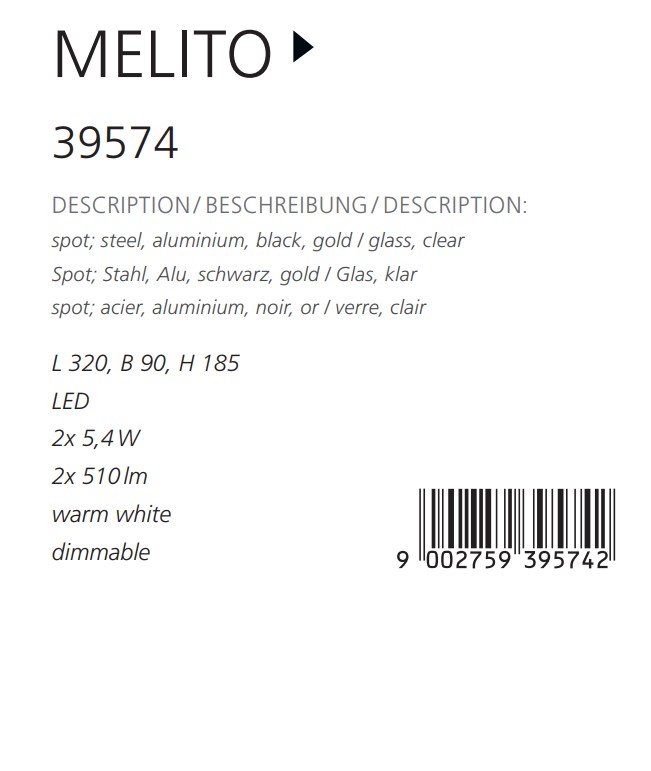 Спот MELITO LED (39574), EGLO - Зображення 1879246-d2f52.jpg