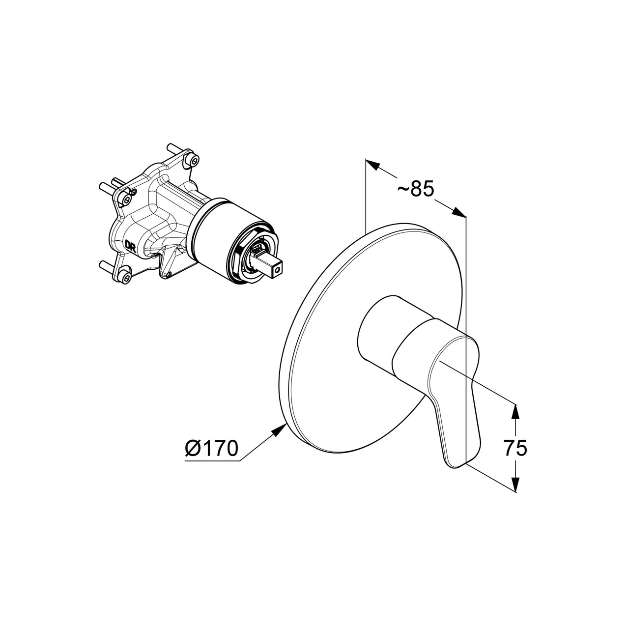 Змішувач для душу Pure&Easy (376550565), Kludi - Зображення 1880515-e87b0.jpg