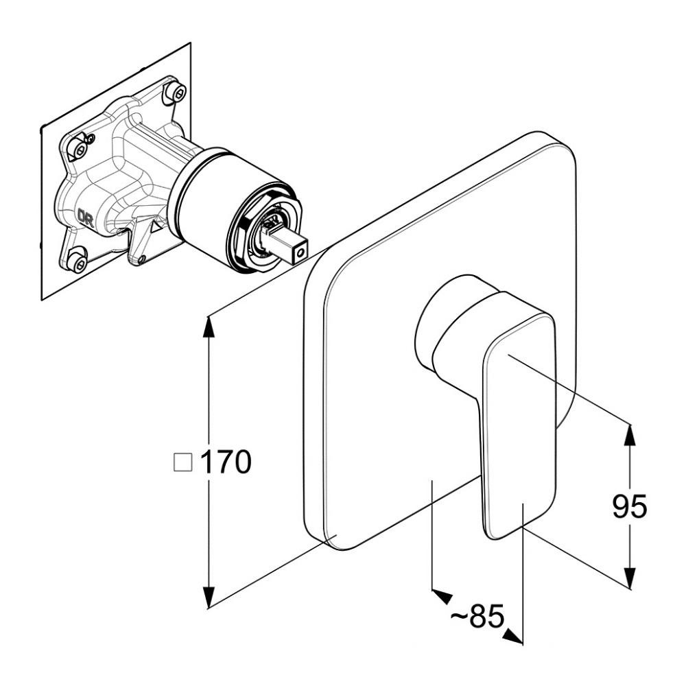Смеситель для душа Pure&Style (406550575), Kludi - Зображення 1880725-bd91f.jpg
