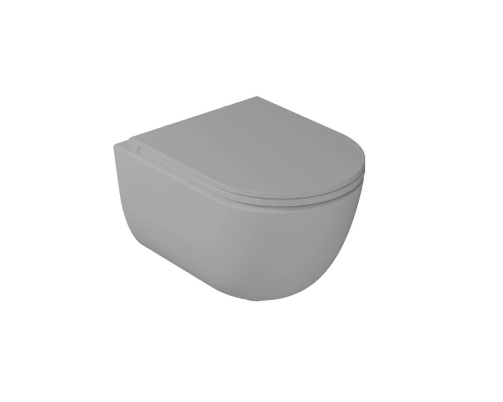 Унітаз підвісний Dream Vortex з кришкою soft-close Petrol Gloss GALASSIA - Зображення