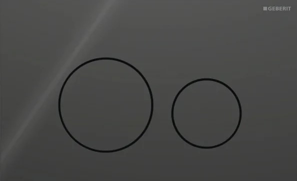 Клавиша смыва Sigma 40 Round 115.628.SJ.1 Black Geberit - Зображення