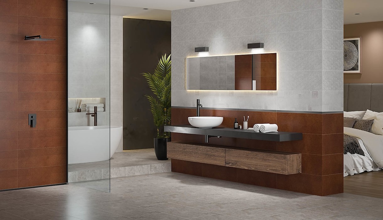 Плитка стінова Solaris Copper MICRO 250x750x10 Opoczno - Зображення 1881491-bb29a.jpg