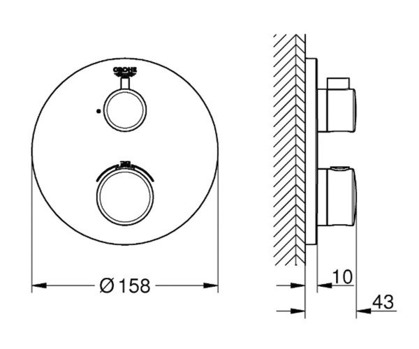 Змішувач для душу Grohtherm (24075000), Grohe - Зображення 1882492-1443d.jpg