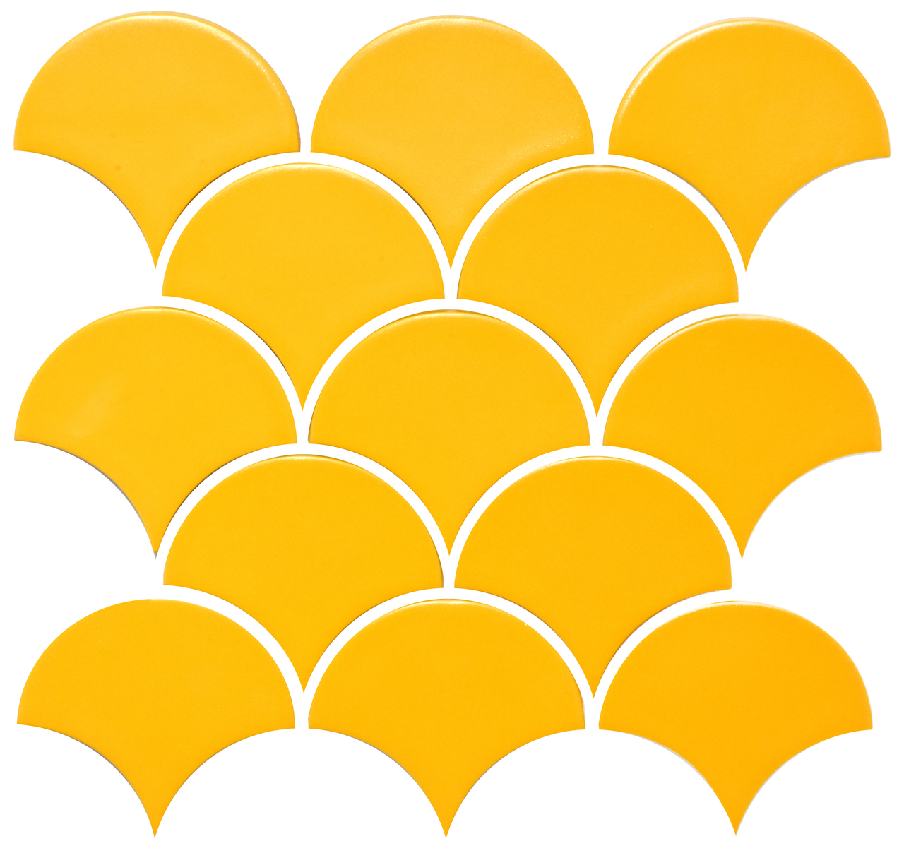 Мозаїка SCALES SC 6025 Dark Yellow 240x240x9 Котто Кераміка - Зображення