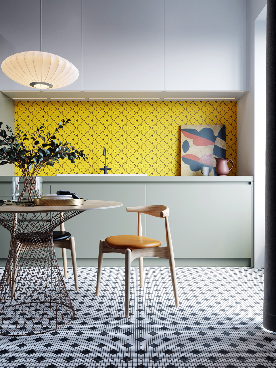 Мозаїка SCALES SC 6025 Dark Yellow 240x240x9 Котто Кераміка - Зображення 1884424-1fc47.jpg