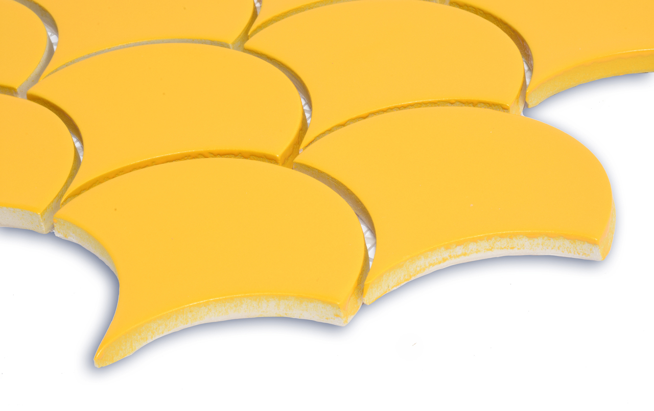 Мозаїка SCALES SC 6025 Dark Yellow 240x240x9 Котто Кераміка - Зображення 1884424-6ffe6.jpg