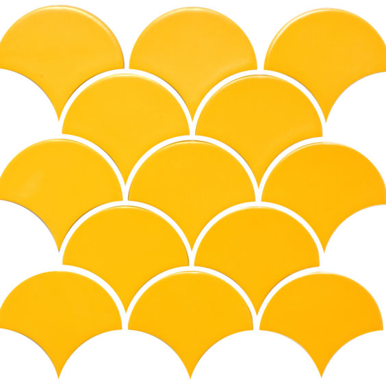 Мозаїка Scales SC X 6025 Dark Yellow 300x300x9 Котто Кераміка - Зображення