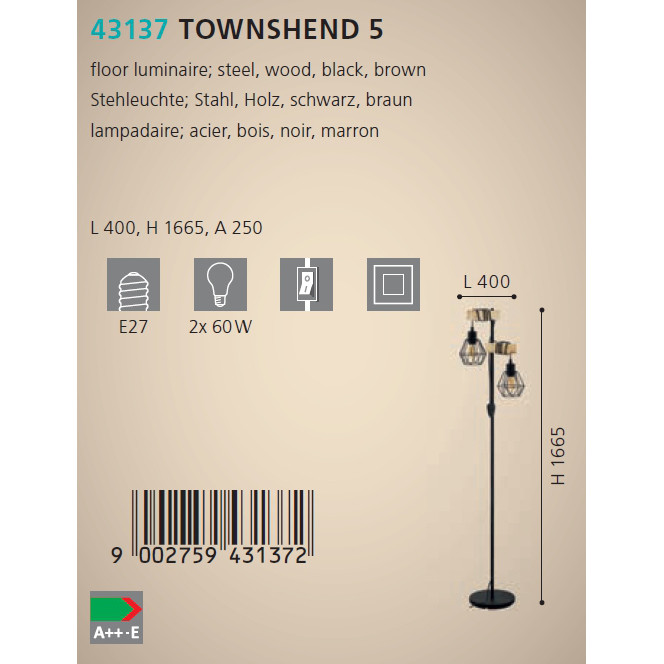 Торшер TOWNSHEND 5 (43137), EGLO - Зображення 1884676-65248.jpg