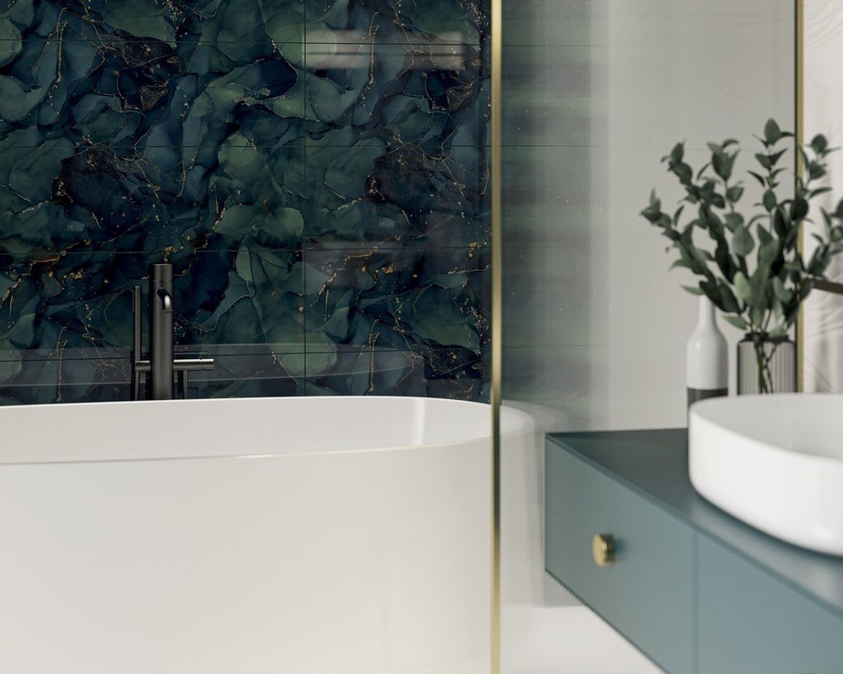 Декор Uniwersalny Panel Szklany Navy 3х-елементний 250x750x6 Paradyz - Зображення 1884984-72187.jpg