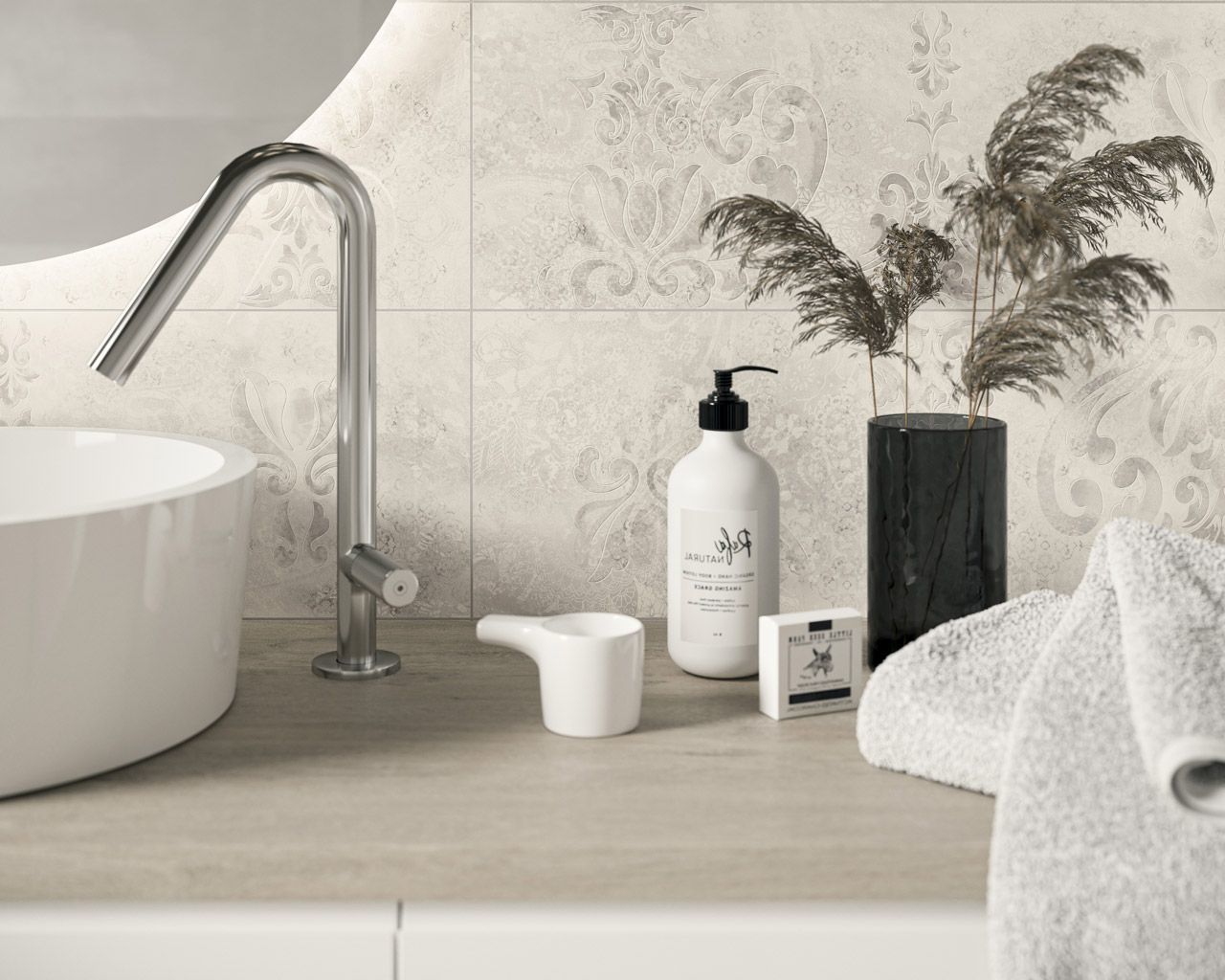 Плитка стінова Silence Silver Carpet Dekor RECT 250x750x9 Paradyz - Зображення 1885064-8d575.jpg