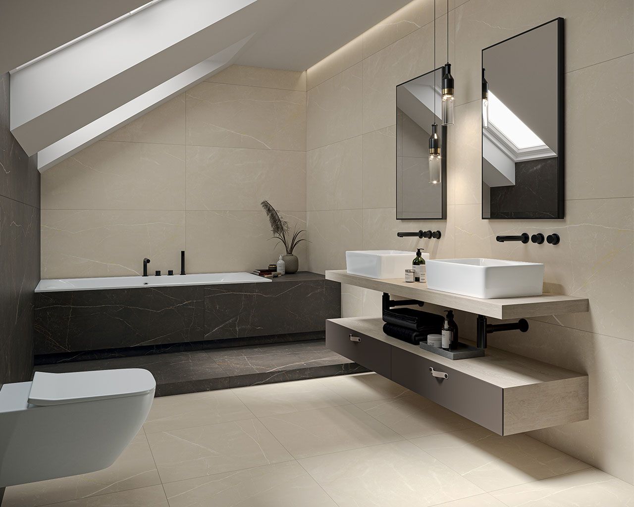 Плитка керамогранітна Linearstone Beige RECT 598x598x9 Paradyz - Зображення 1885194-0109a.jpg