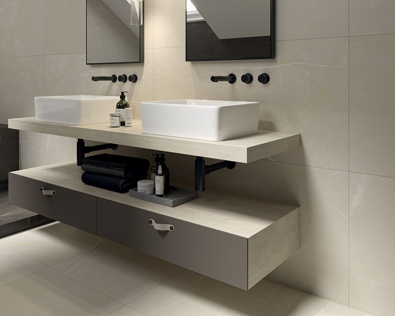 Плитка керамогранітна Linearstone Beige RECT 598x598x9 Paradyz - Зображення 1885194-eda3d.jpg