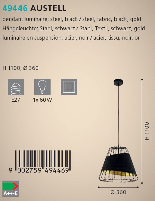 Люстра AUSTELL (49446), EGLO - Зображення 1886951-1a676.jpg