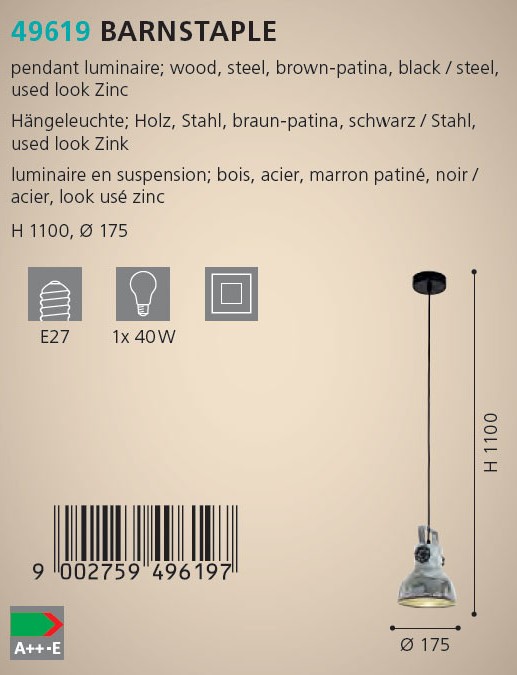 Люстра BARNSTAPLE (49619), EGLO - Зображення 1886981-2baa7.jpg