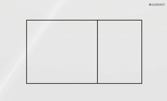 Кнопка зливу Sigma 40 Square 115.629.SI.1 Білий Geberit - Зображення