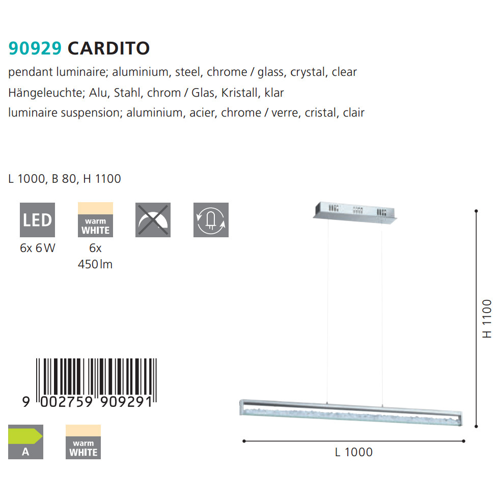 Люстра CARDITO LED (90929), EGLO - Зображення 1887473-39245.jpg