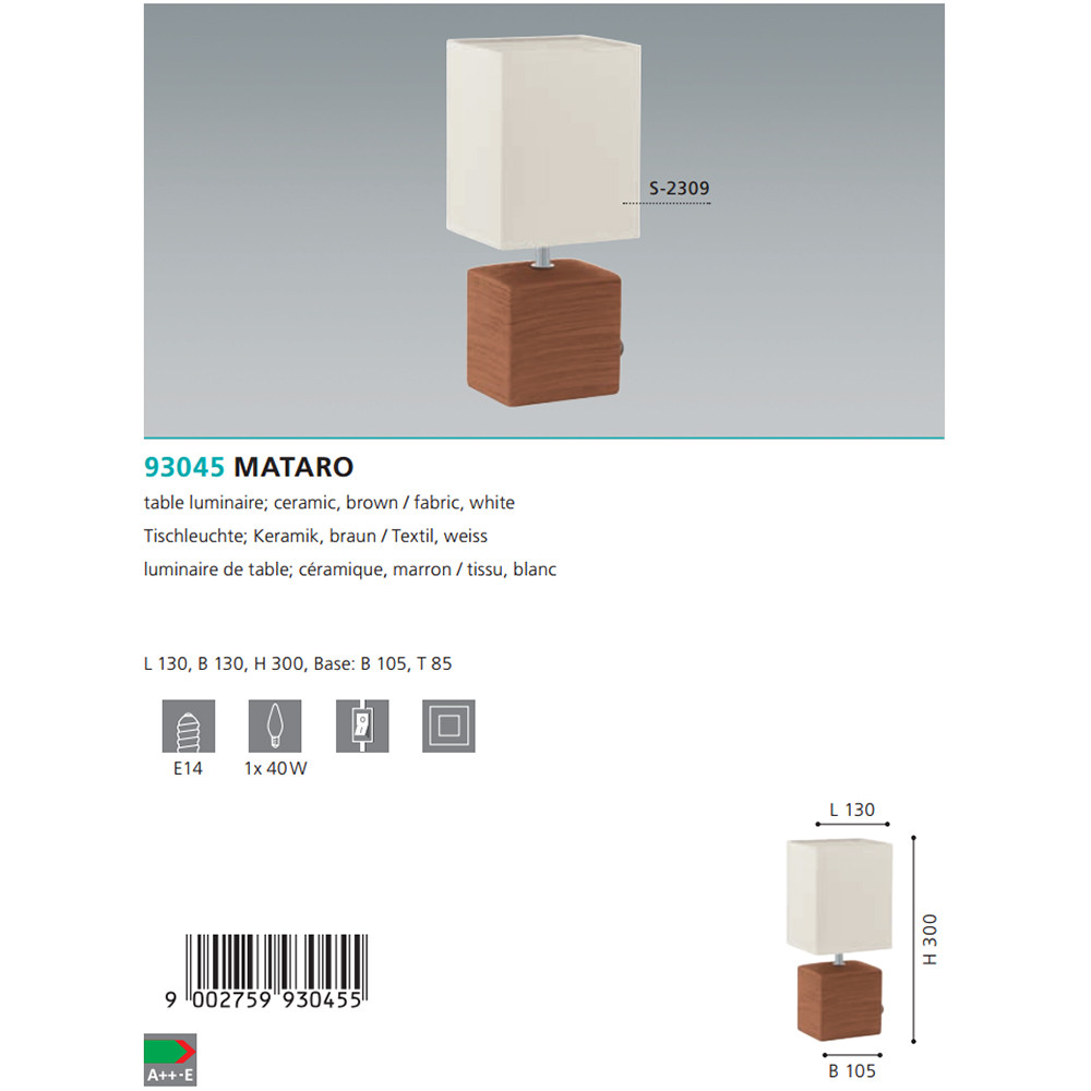 Настільна лампа MATARO (93045), EGLO - Зображення 1888601-45990.jpg