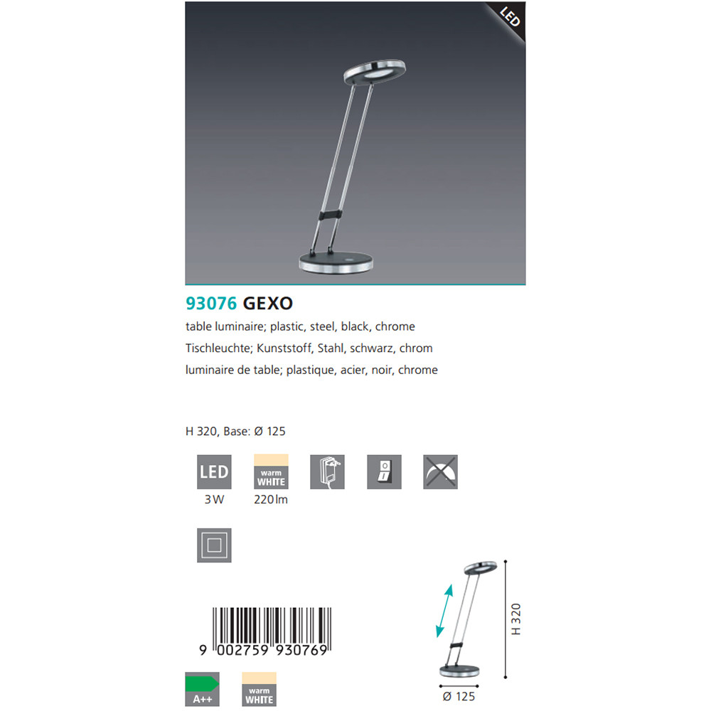 Настільна лампа GEXO (93076), EGLO - Зображення 1888602-fbd85.jpg