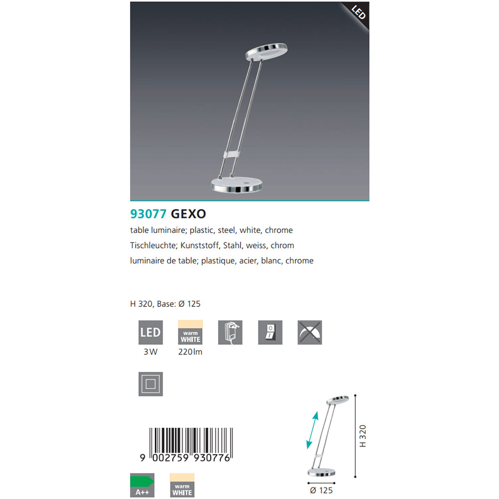Настільна лампа GEXO (93077), EGLO - Зображення 1888603-b432d.jpg