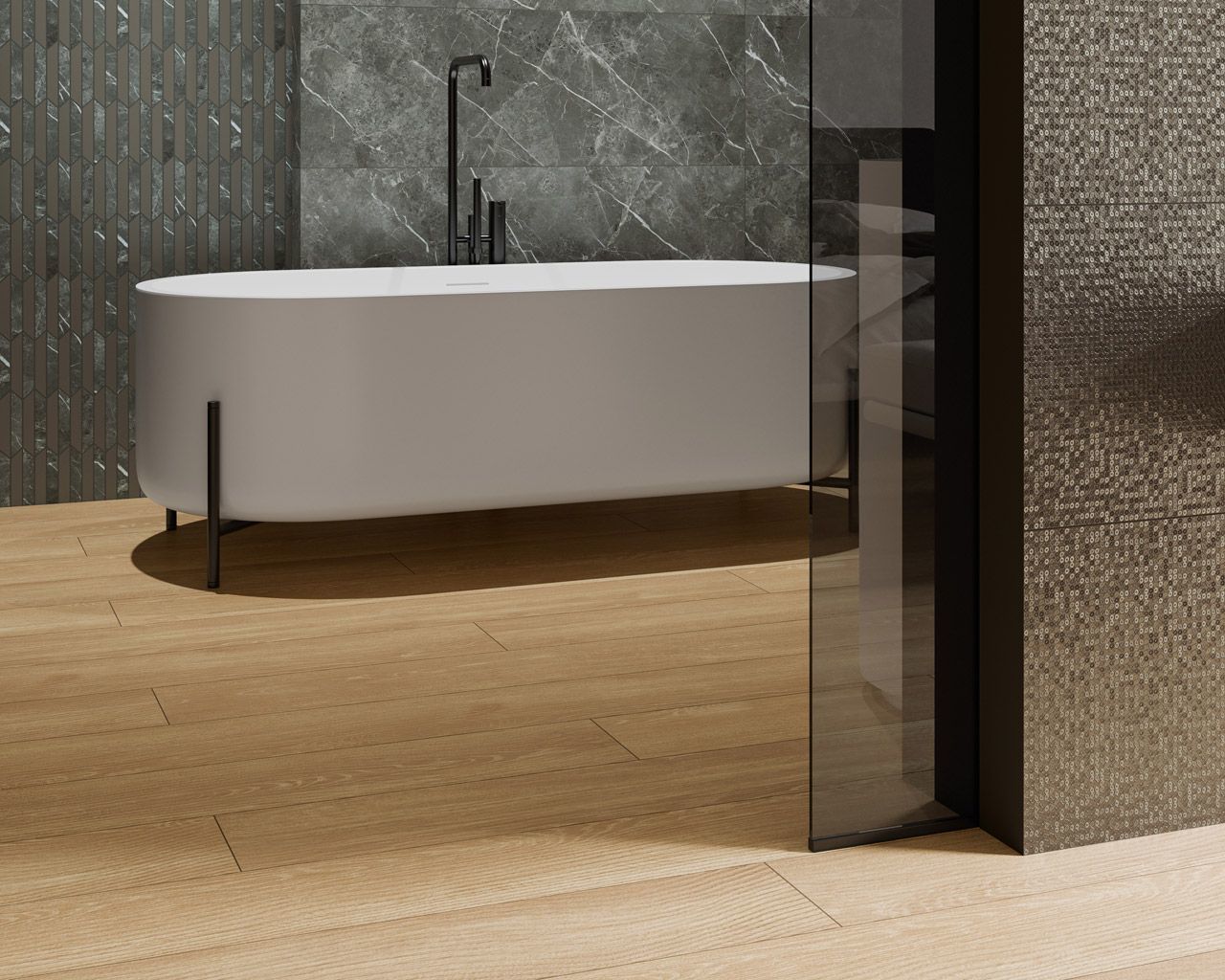 Плитка стінова Noisy Whisper Graphite RECT 398x1198x11 Paradyz - Зображення 1888760-f08b5.jpg