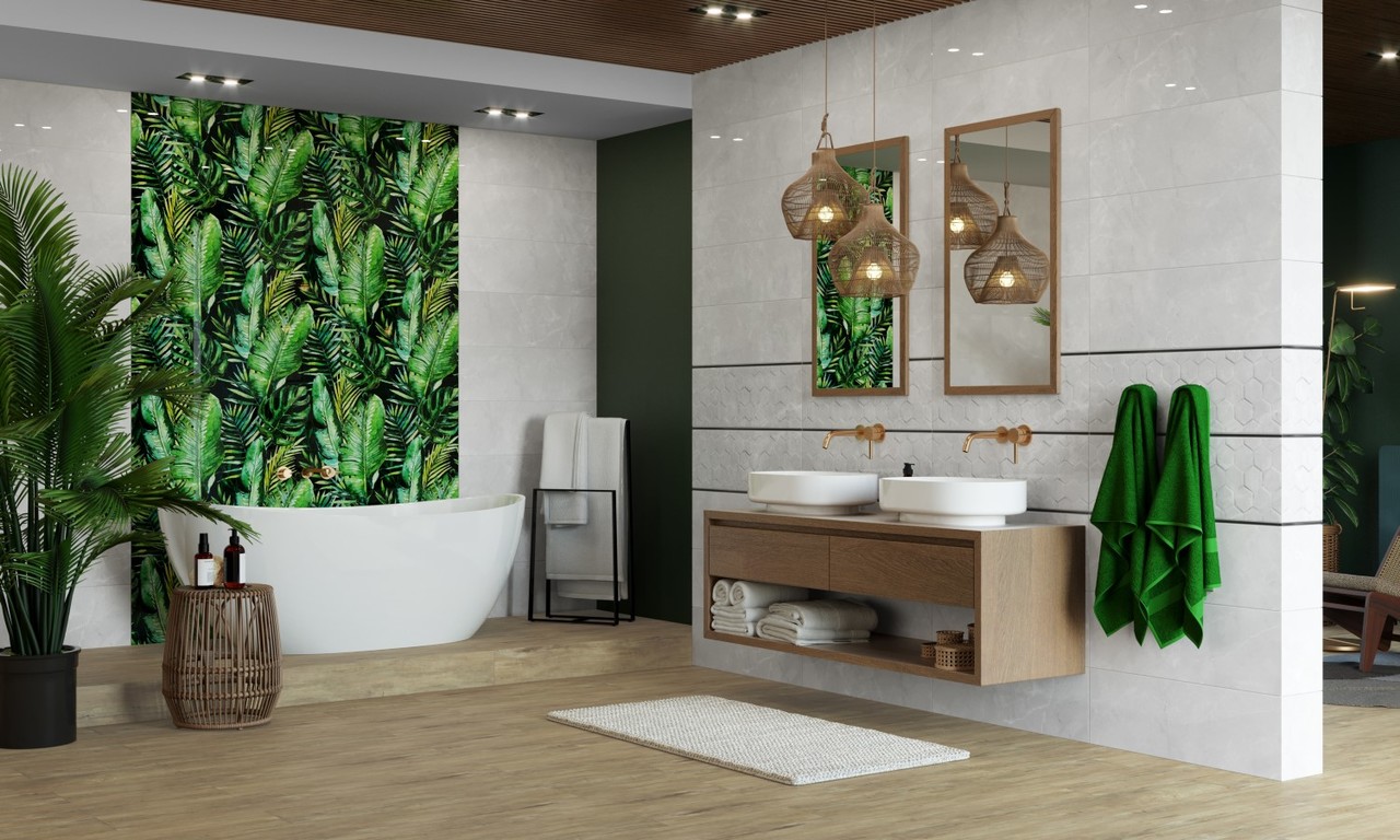 Плитка настенная Braga White Hexagon RECT 250x750x9 Konskie - Зображення 1888832-dedfd.jpg