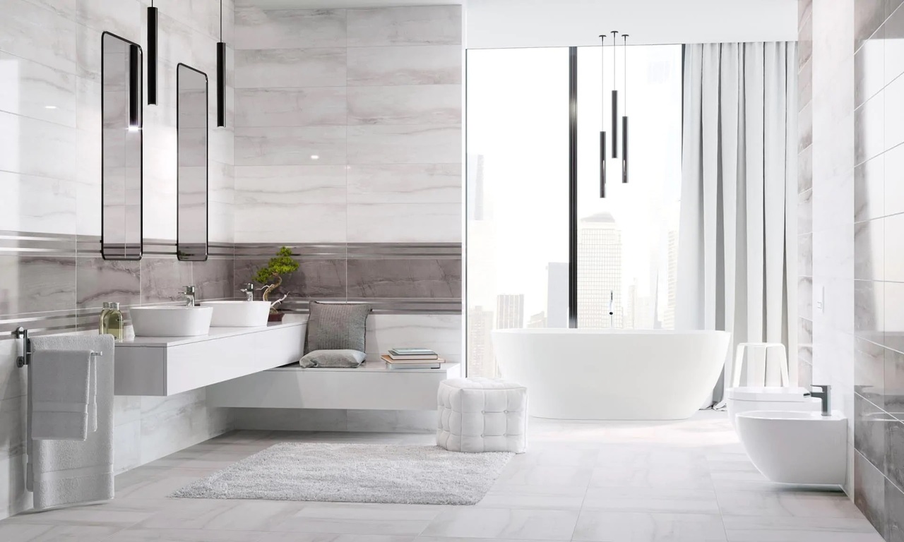 Плитка стеновая Terra White RECT 250x750 Ceramika Color - Зображення 1888902-34d0d.jpg