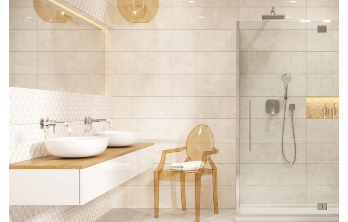 Плитка стінова Visual White RECT 250x750 Ceramika Color - Зображення 1888912-82385.jpeg