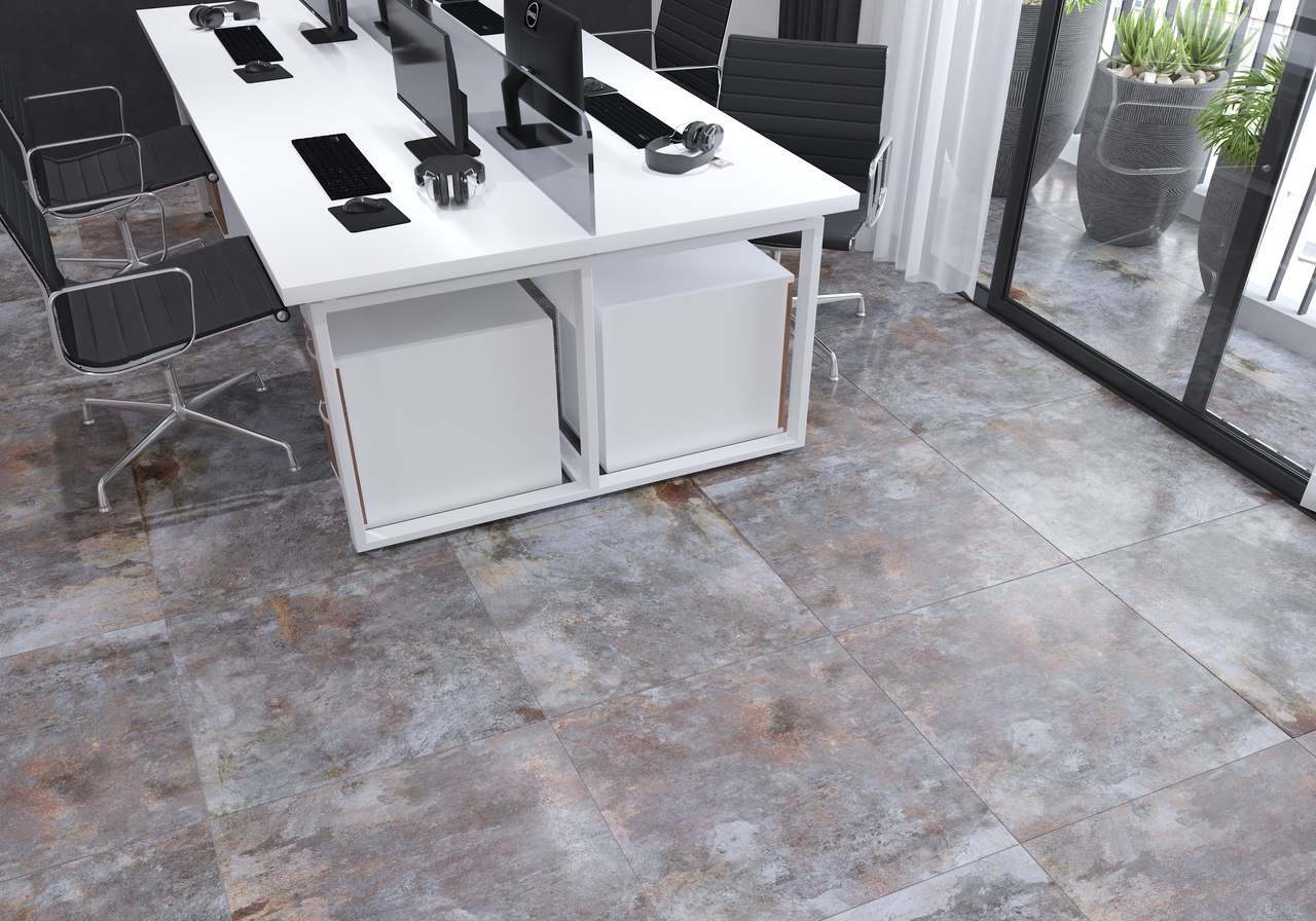 Плитка керамогранітна Metallica сірий LAP 600x600x10 Golden Tile - Зображення 1888943-7c740.jpg