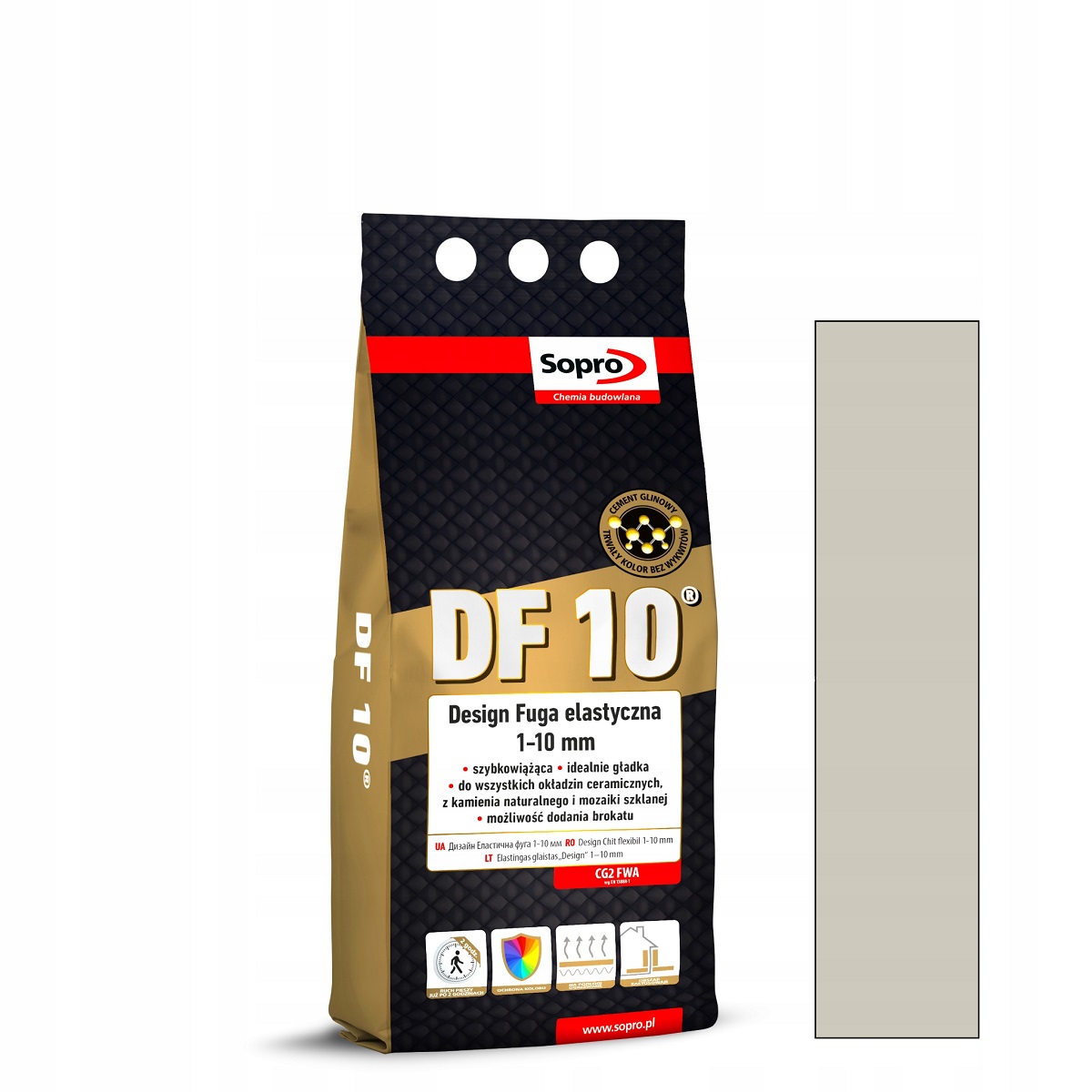 Затирка для швів Sopro DF 10 1063А світло-бежева №29 (2 кг) - Зображення
