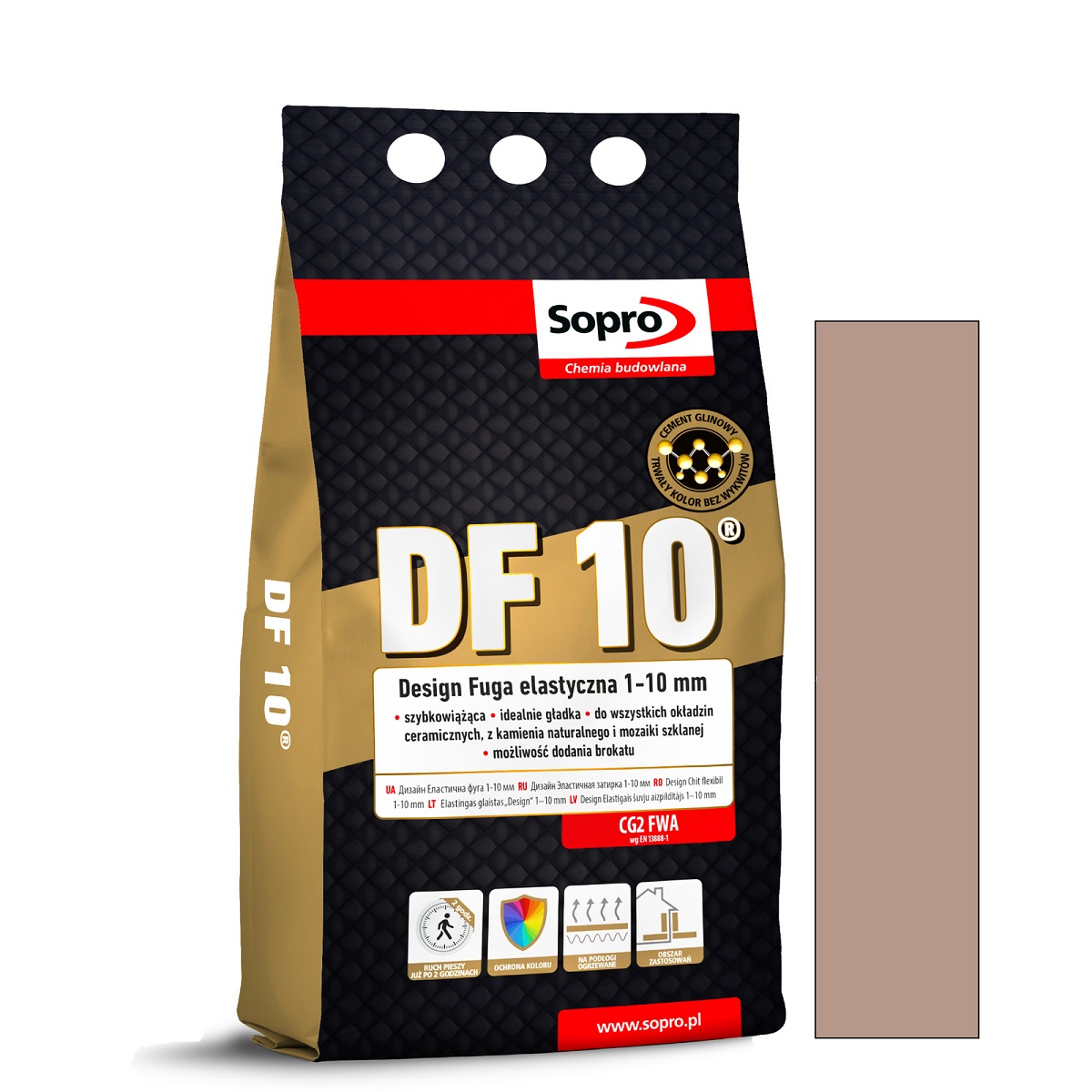 Затирка для швів Sopro DF 10 1068A карамель №38 (4 кг) - Зображення