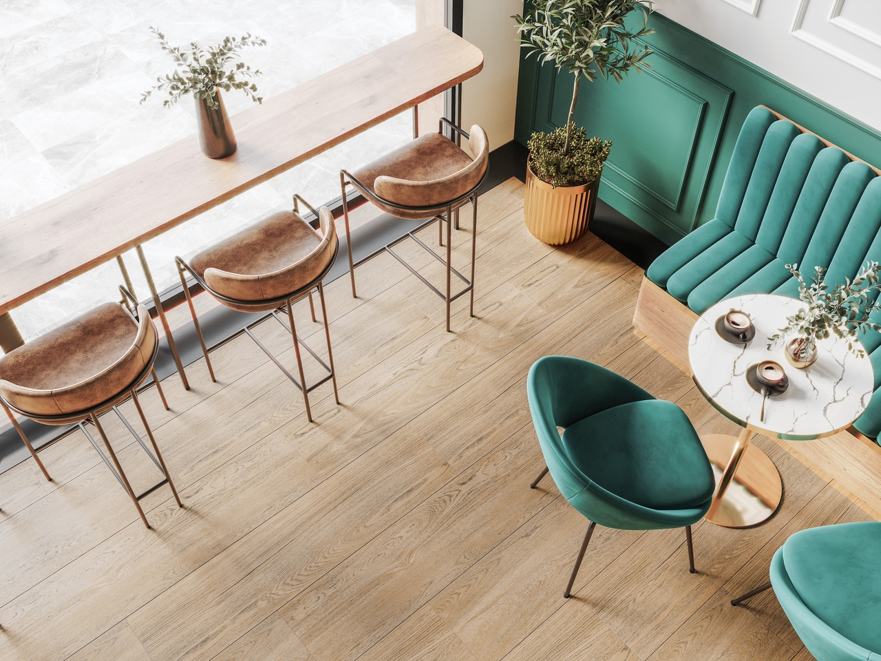 Плитка керамогранітна Glam Wood мокко RECT 300x1200x10 Golden Tile - Зображення 1888957-b3820.jpg