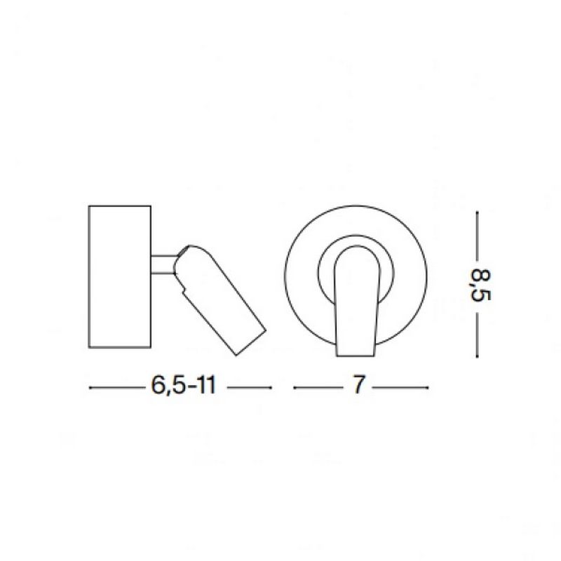 Спот BEAN ROUND AP OTTONE (260624), IDEAL LUX - Зображення 1889072-4da24.jpg
