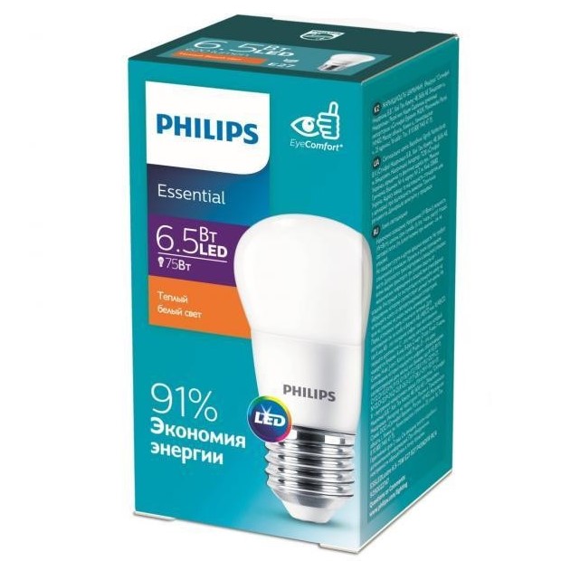 Лампа ESS LEDLustre 6.5-75W E27 827 P45FR Philips - Зображення 1889885-4fab3.jpg