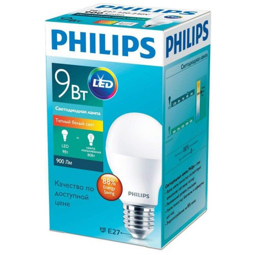 Лампа ESS LEDBulb 9W E27 3000K 1CT-12 RCA Philips - Зображення 1889893-70584.jpg