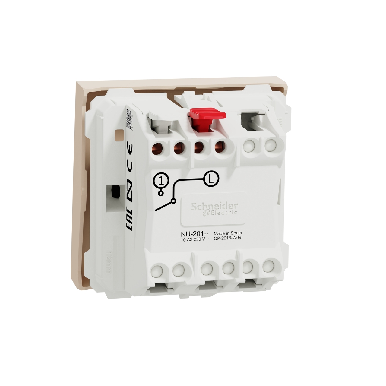 Вимикач 1-клавішний 10A Бежевий UNICA (NU320144), Schneider Electric - Зображення 1890217-c3bd6.jpg