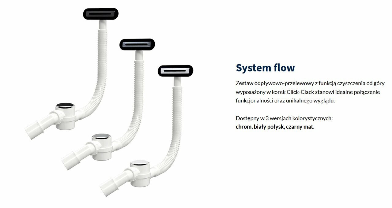 Сифон для ванни Flow ARIN.FLOW.BL RADAWAY - Зображення 1890463-5465f.jpg