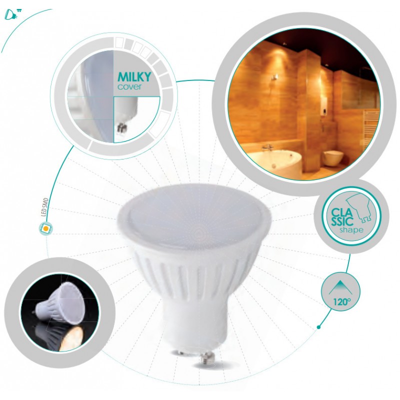 Лампа TOMI LED 7W GU10-WW 500lm 3000K 22821 Kanlux - Зображення 1890582-2363f.jpg