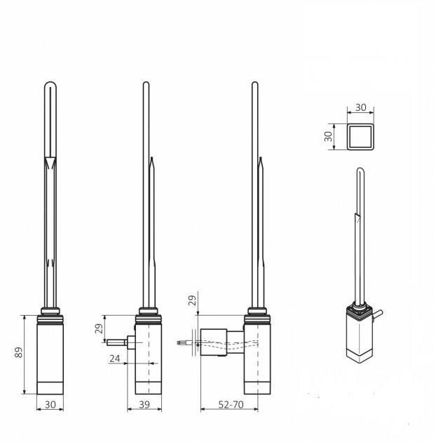 ТЕН прихованого монтажу One K 400W White Terma - Зображення 1891865-26292.jpg