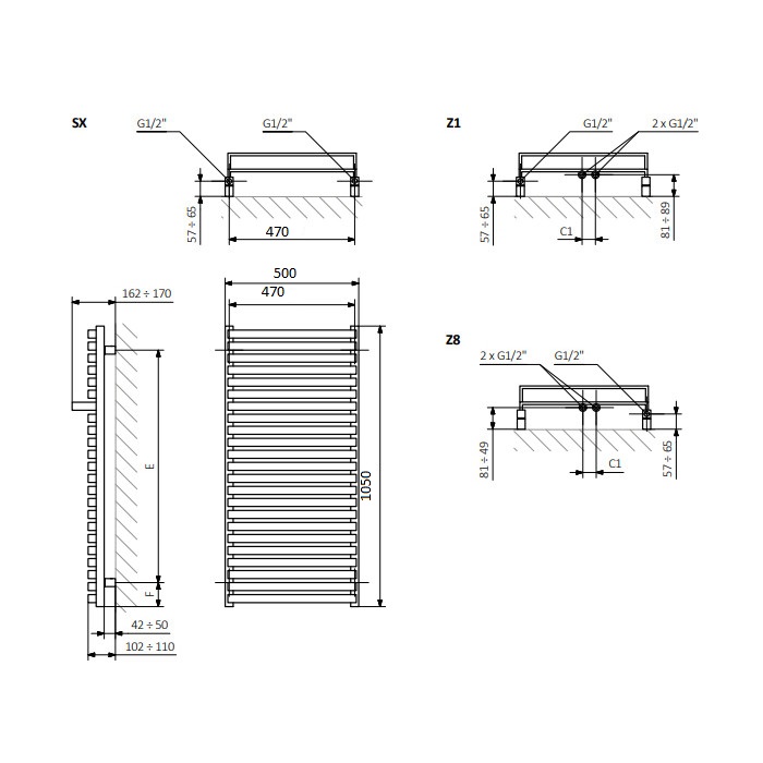 Рушникосушка City 1050x500 WGCIT105050KBCOSX Terma - Зображення 1892283-fede9.jpg