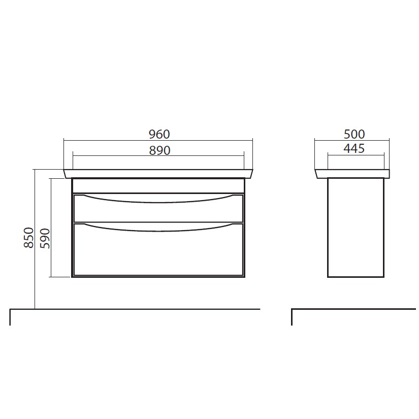 Шафка з умивальником Амеріна Каштан Belo 100, Аква Родос - Зображення 1892683-2764a.jpg
