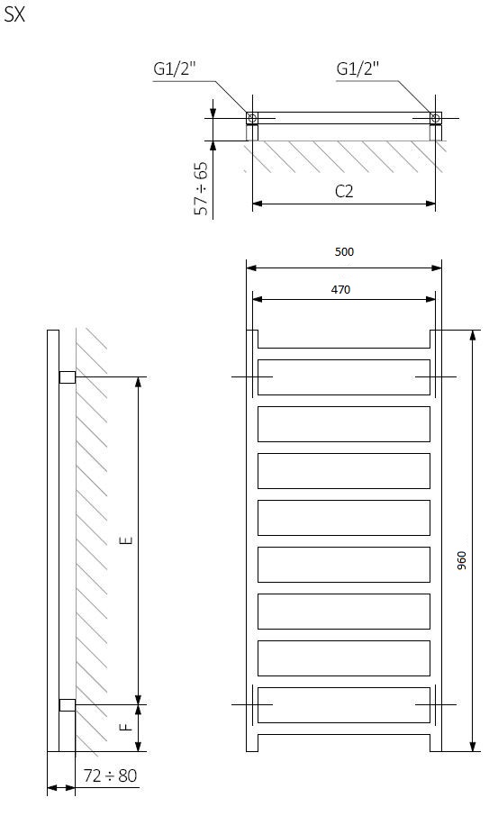 Рушникосушка 960x500 Simple WGSIM096050KRGRSX Terma - Зображення 1892835-f4816.jpg