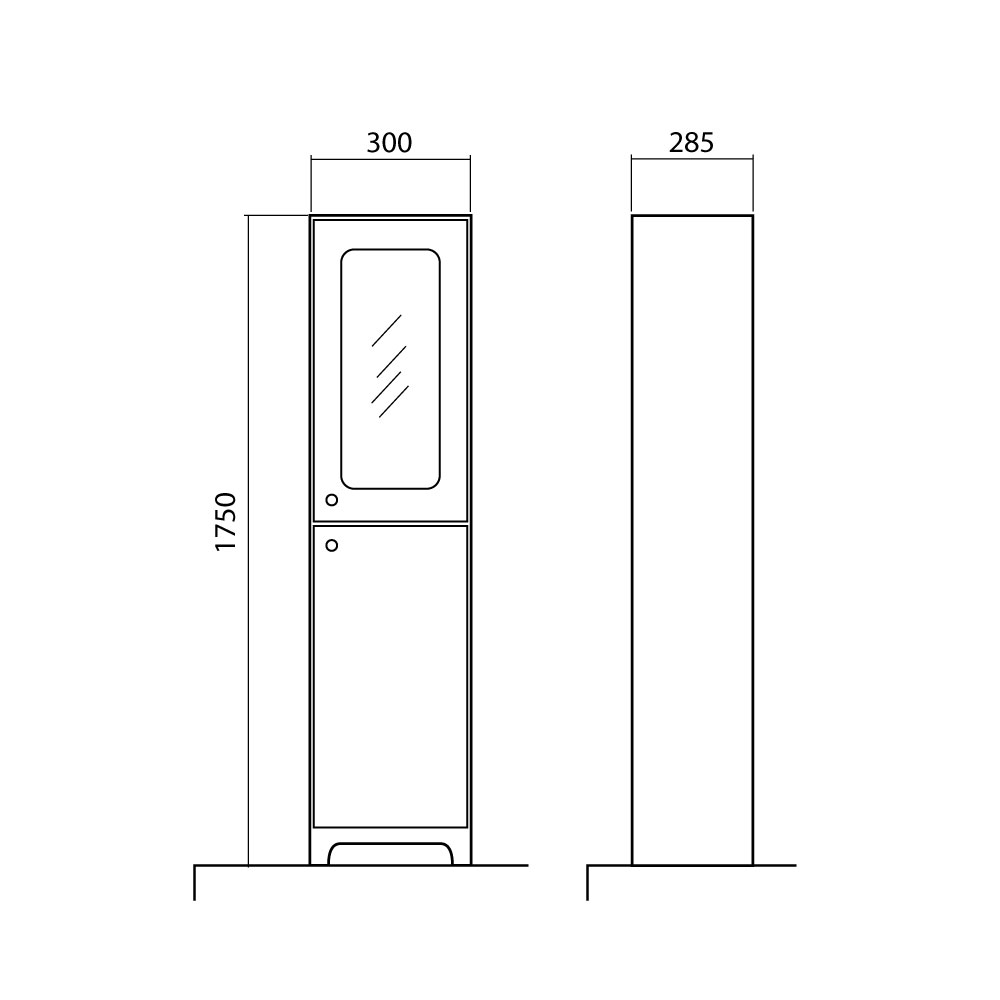 Пенал підлоговий правий Класік 2019, Аква Родос - Зображення 1892962-4d162.jpg