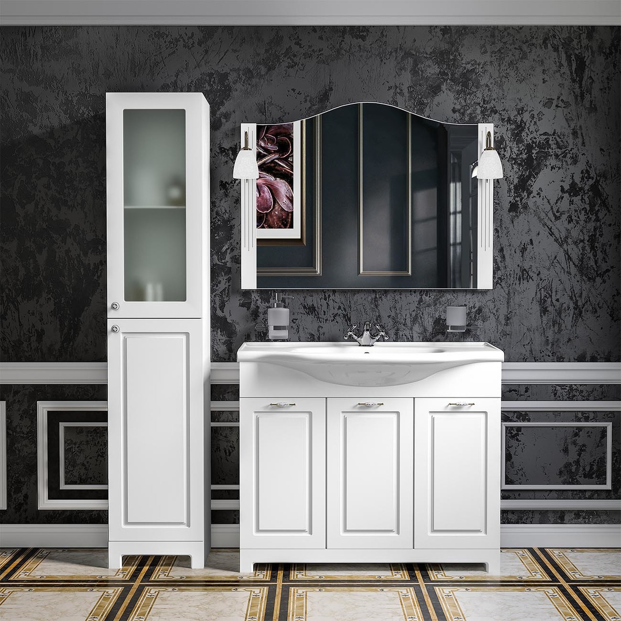 Пенал підлоговий правий Класік 2019, Аква Родос - Зображення 1892962-8fb39.jpg