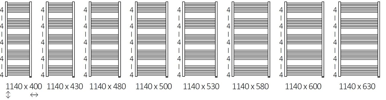 Рушникосушка Fiona One 1140х430 WWFIE114043K9M5E1P Terma - Зображення 1893159-b3cc0.jpg