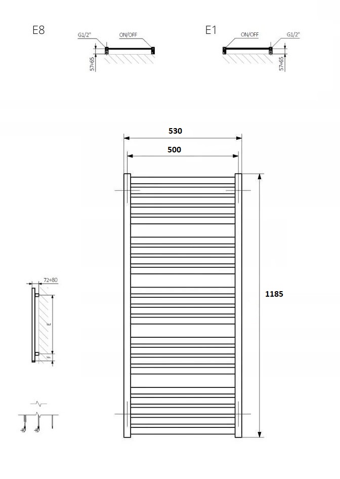 Рушникосушка Marlin One 1185x530 WWMRN118053KS96E1U Terma - Зображення 1893387-7f63c.jpg