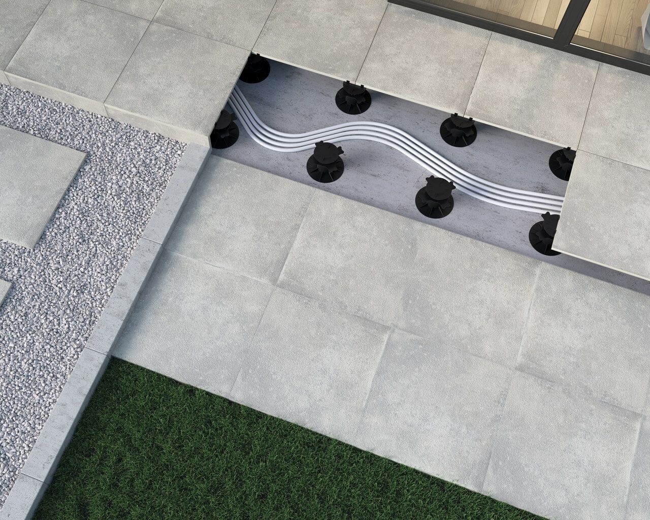 Плитка керамогранітна Garden Grys 2.0 RECT 595x595x20 Paradyz - Зображення 1893999-63b2e.jpg