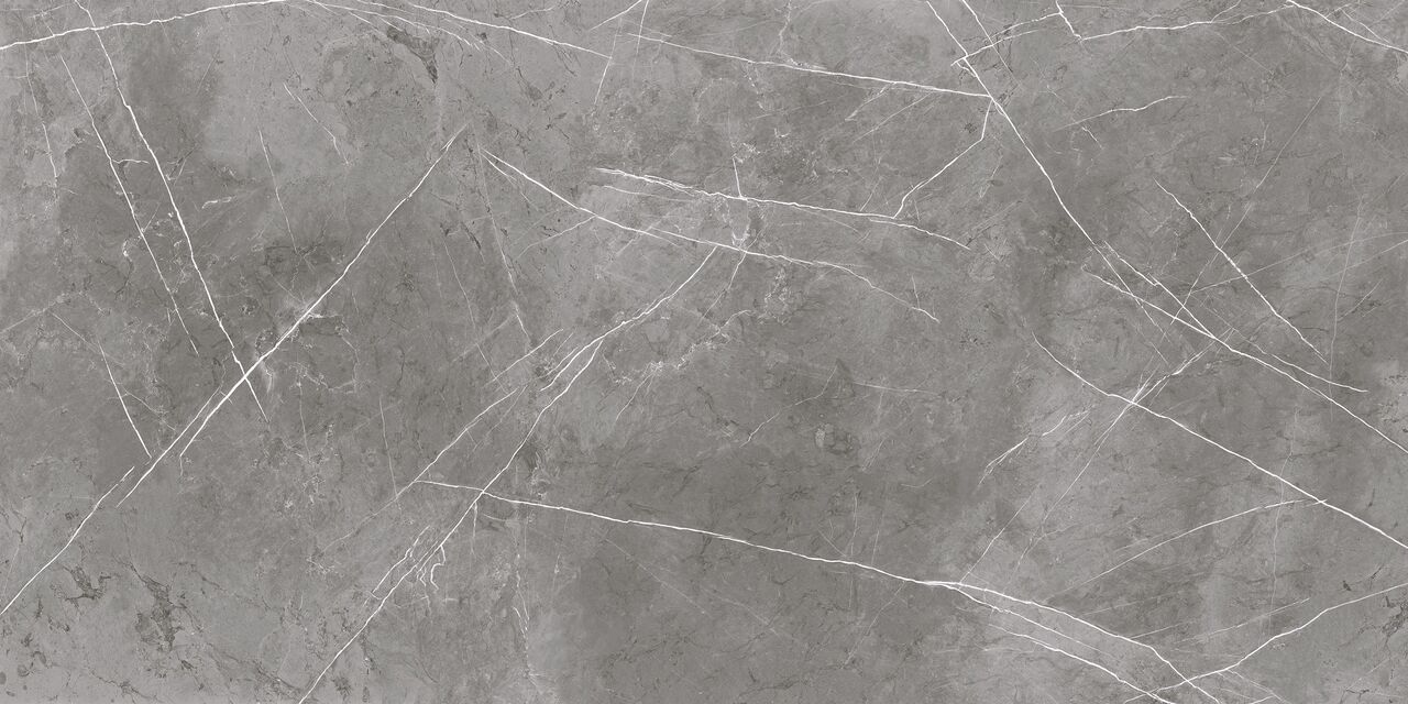 Плитка керамогранитная MD2980 Marble Mood Сірий RECT MAT 600x1200x8 Golden Tile - Зображення