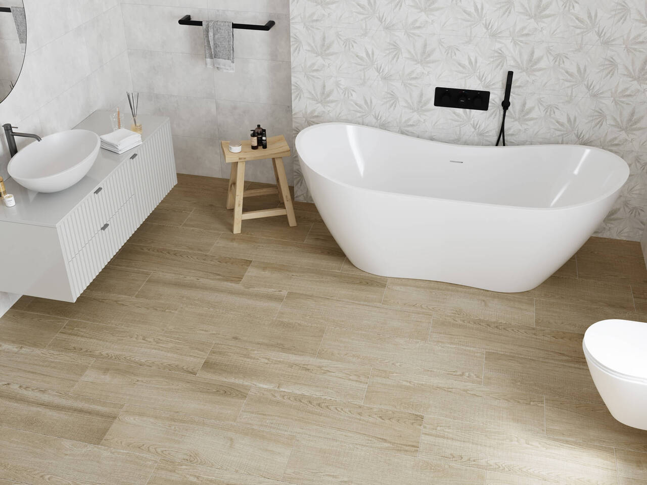 Плитка керамогранітна NR1P70 Nordic Wood Бежевий 200x650x7 Golden Tile - Зображення 189413615-340d8.jpg